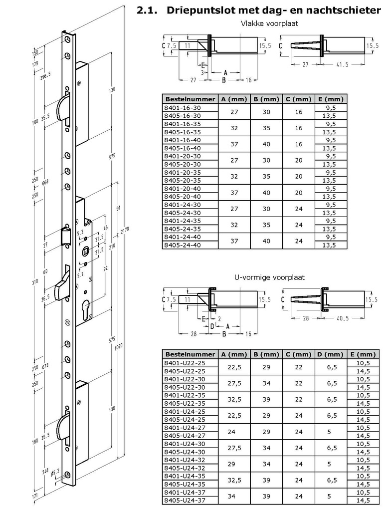 SOBINCO REEKS 8400 MEERPUNTSLOT MET VALLEN