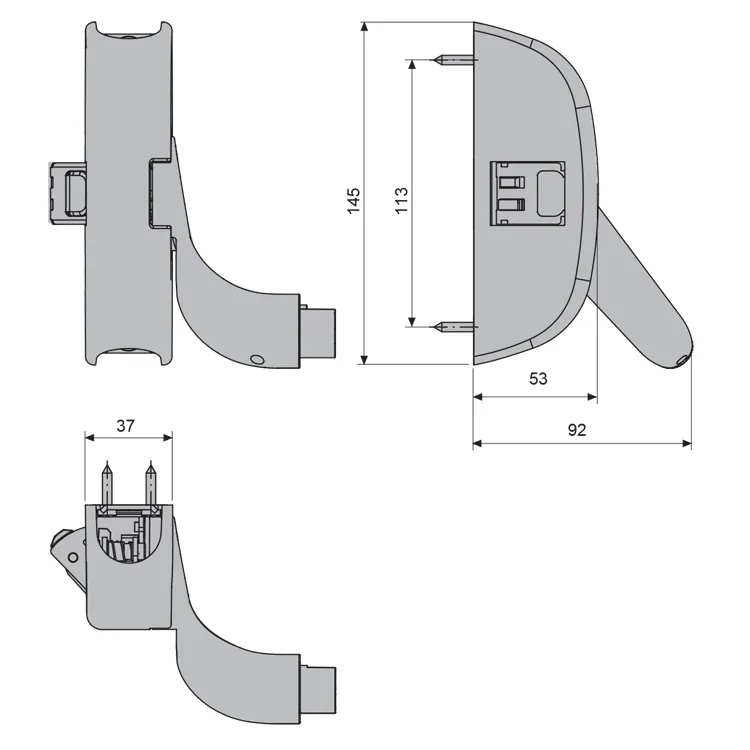 FAPIM OLTRE PANIEKSLUITING: 8036 CENTRAAL SLOT MET AUTOBLOCCAGE - DRIE SLUITPUNT