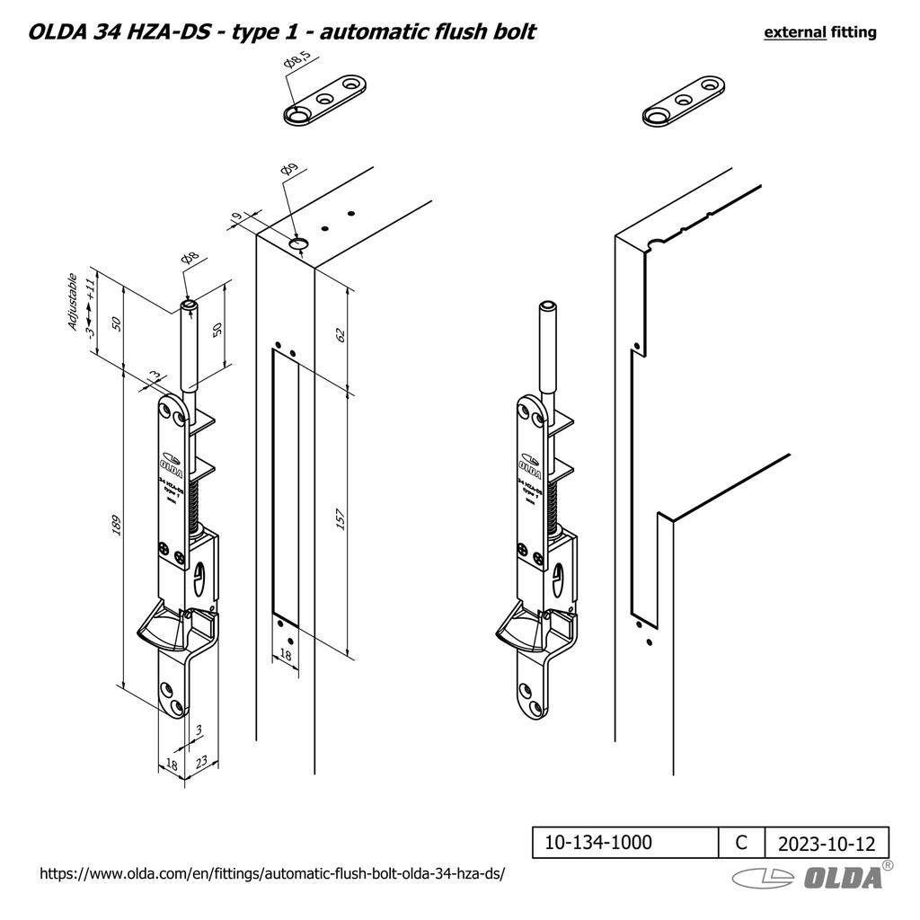 OLDA 34 AUTOMATISCHE KANTSCHUIF TOCHTPROFIEL