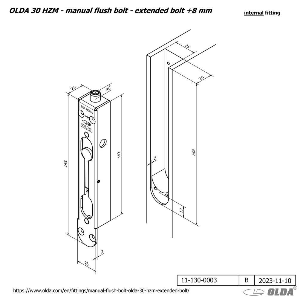 OLDA 30 VERLENGDE MANUELE KANTSCHUIF