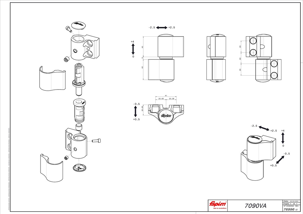 FAPIM OPBOUWSCHARNIER LOIRA+