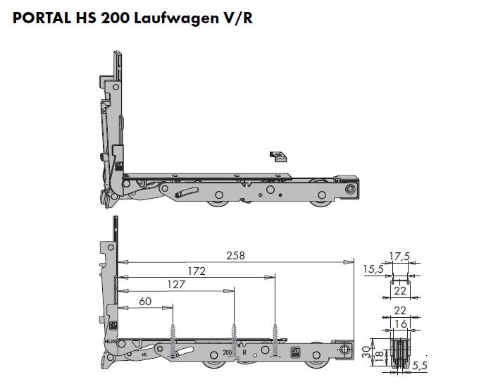 SI-SIEGENIA HS200 TS C1 LOOPWAGEN HEFSCHUIFRAAM
