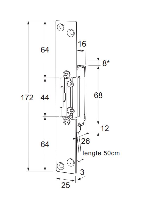 MAASLAND ELEKTRISCHE DEUROPENER WATERDICHT