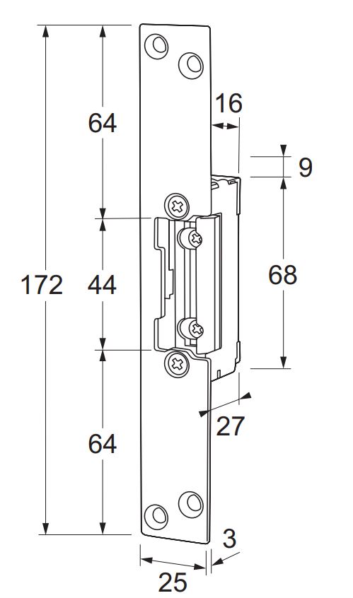 MAASLAND ELEKTRISCHE DEUROPENER BRANDWEREND