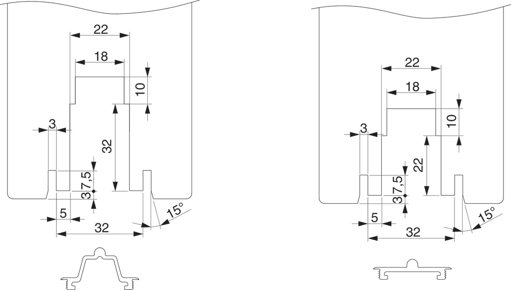 MACO 229491 MIDDENSTE LOOPWAGEN HEFSCHUIFRAAM GROEF 18 x 30
