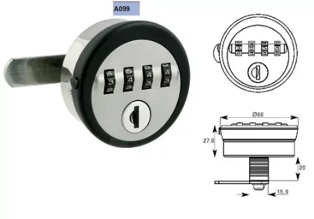 EURO-LOCKS CODESLOT VOOR LOCKERS A199
