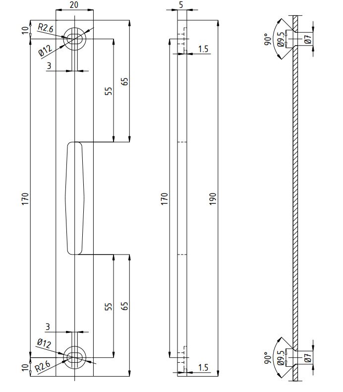 SOBINCO F1001427 RENOVATIE SET SLUITPLATEN BOVEN- & ONDERSLOT VAN MODEL 8431 NAAR 8401