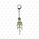 SLEUTELHANGER BEDELTJES - DIVERSE UITVOERINGEN - 12 STUKS