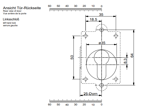 JUNIE 7041 CILINDERSLOT SYSTEEM PZ