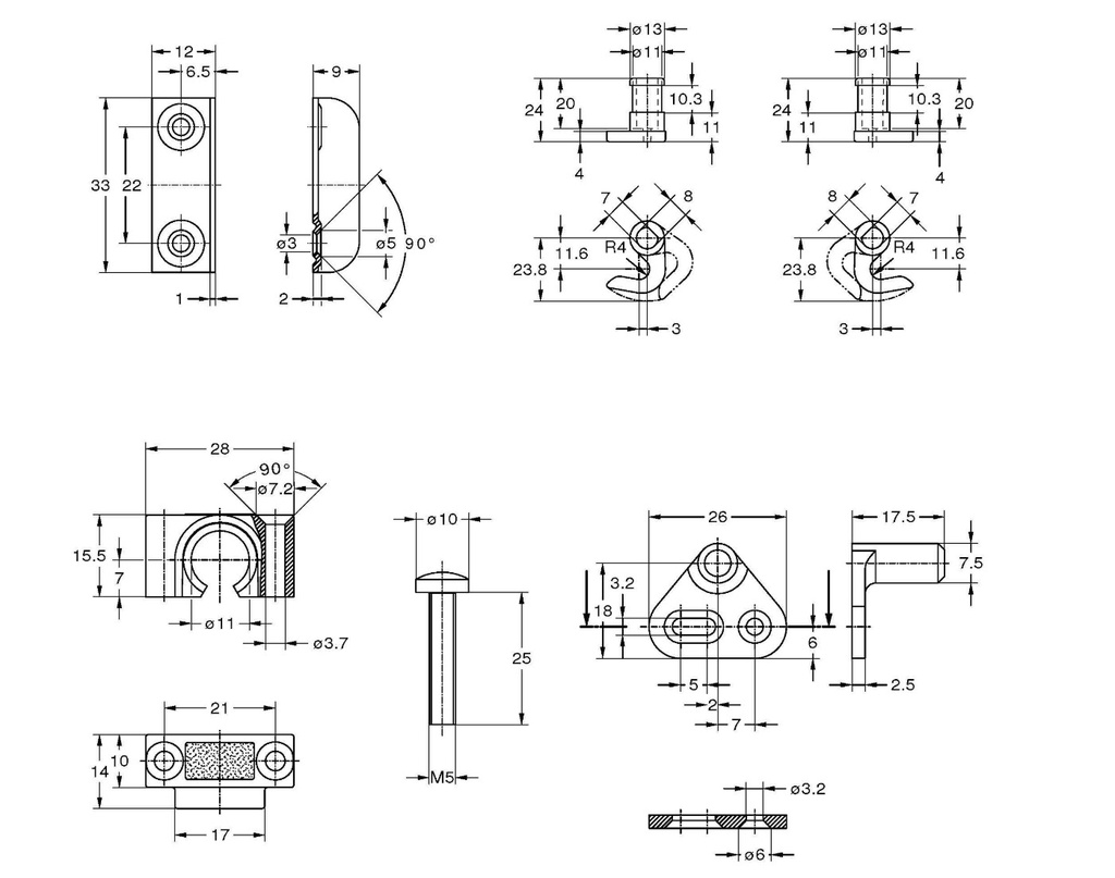 JUNIE 7403 STANGENSLOT MET TOEBEHOREN SYSTEEM PZ