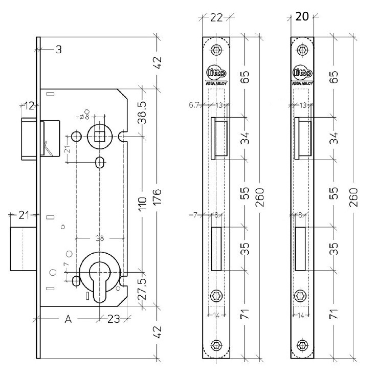 LITTO A2658 CILINDERSLOT 2-TOERIG