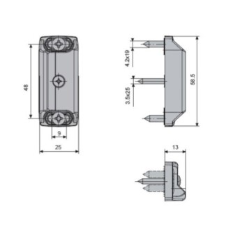 FAPIM OLTRE: SLUITPLAAT VOOR PROFIELEN GELIJKVLAKKIG EN MET OPDEK VAN 0 TOT 10MM