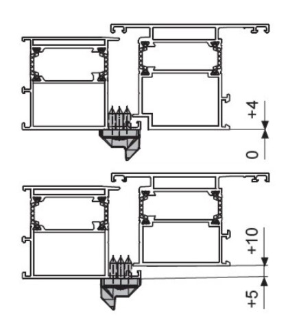 FAPIM OLTRE: STANDAARD SLUITPLAAT (VOOR 0 TOT 10MM OPDEK- EN GELIJKLIGGENDE PROFIELEN) ZWART