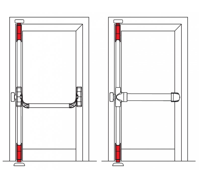 FAPIM OLTRE: VERTICAAL SLUITPUNT BOVEN/ONDER ZWART