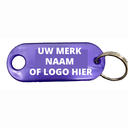 SLEUTELLABEL IN KUNSTSTOF MET RING EN NAAMSTEMPEL - 2500 stuks