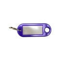 SLEUTELLABEL IN KUNSTSTOF MET RING EN NAAMSTEMPEL - 2500 stuks