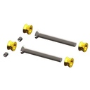 QUINCALUX BEVESTIGING DOORGAAND PAARSGEWIJS VOOR GREEP