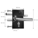 JACOT DES COMBES 104-S POORTSLOT MET PC VOOR ROND PROFIEL