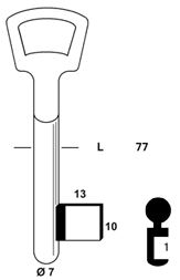 LITTO REEKS 26 BAARDSLEUTEL OP NUMMER