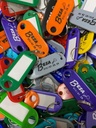 KEY TAGS IN POLYMER WITH RING AND NAME STAMP - 2500 PIECES