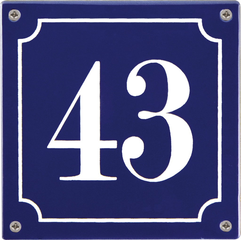 PERSONALISIERTE NAMENSCHILD AUS EMAILLE