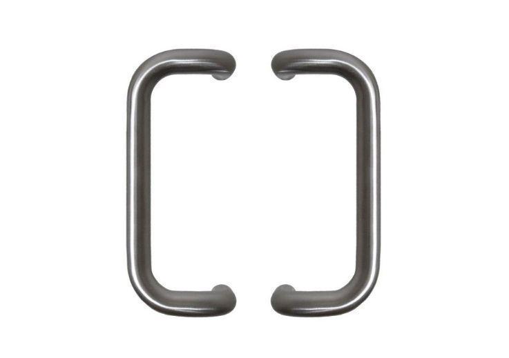 INOX DOOR HANDLE MODEL D Ø 32 - pair