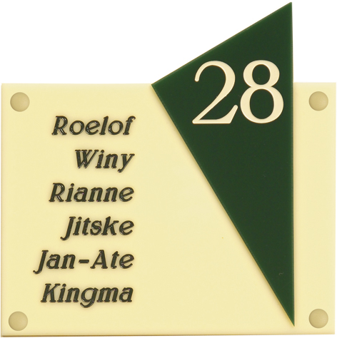 PERSONALISED NAME PLATE IN PERSPEX