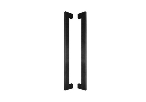 ALUMINIUM DOOR HANDLE MODEL U90°K 02 ⧄ 20/40 - pair