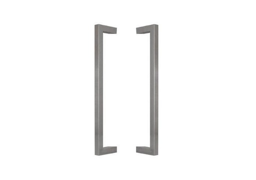 INOX DOOR HANDLE MODEL U90°KS 01 ⧄ 30/30 - pair