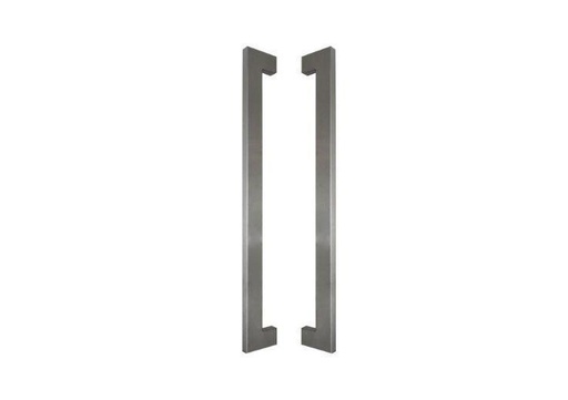 INOX DOOR HANDLE MODEL U90°K 02 ⧄ 20/40 - pair